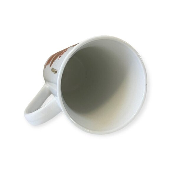 Starbucks 2014 Holiday Mug Red White Gold Coffee Mug 16 Oz. - Picture 8 of 9